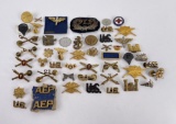 Large Assortment of US Military Pins