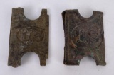 Indian Wars MILLS 2 Piece Belt Plates Buckle Relic