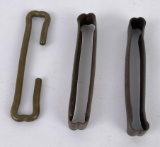 Set of Brass Slides and Belt Hook USMC Winchester