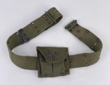 WW2 Pistol Belt w/ M1 Carbine Magazine Pouch