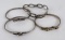 Lot of 5 Sterling Silver Bracelets Bangles