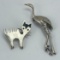 Taxco Mexico Sterling Silver Brooches Pins