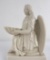 Irish Belleek Kneeling Angel Holy Water Font