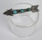 Old Pawn Navajo Sterling Silver Turquoise Arrow