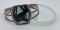 Zuni Inlaid Sterling Silver Turquoise Bracelet