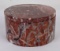 Carved Red Marble Box