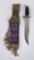 Buck 120 Montana Indian Beaded Knife & Sheath