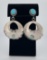 Sterling Silver Navajo Turquoise Earrings