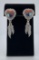 Zuni Sterling Silver Inlaid Earrings