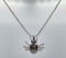 Sterling Silver Spider Necklace