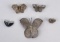 Lot of Sterling Silver Butterfly Brooches