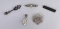 Lot of 5 Sterling Silver Brooches