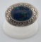 Navajo Sterling Silver Malachite Azurite Brooch