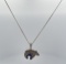 Sterling Silver Zuni Bear Necklace