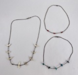 Group of Navajo Zuni Necklaces