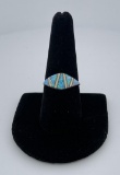 Navajo Sterling Silver Opal Ring