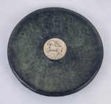 German Arts & Crafts Sterling Silver Bronze Plate