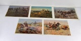 Group of Charles M Russell Print Placemats