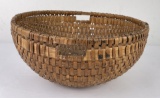 Native American Indian Splint Ash Gathering Basket