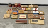 Group of Tobacco Collectables Cigar Boxes Tins