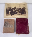 Two Cabinet Photo Albums