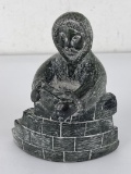 Canadian Inuit Sculpture Wolf Original