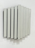 Art Deco Brutalist Cascade Radiant Windsor Mirror