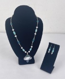 Sterling Silver Necklace and Earrings Set