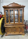 Nice Large Mirrored Buffet China Cabinet