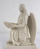 Irish Belleek Kneeling Angel Holy Water Font