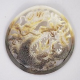 Chinese Dragon Mother of Pearl Amulet