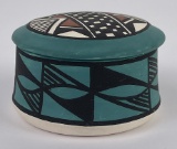 Miniature Acoma Indian Lidded Seed Pot