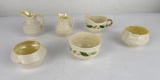 Irish Belleek Porcelain Sugar Creamer Grouping