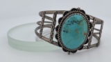 Sterling Silver Navajo Turquoise Bracelet