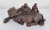 Antique Chinese Water Buffalo Wood Carving