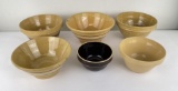 Antique Yellowware Mixing Bowl Collection