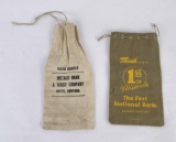 Antique Missoula Montana Bank Bags