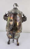 Antique Silver Plate Samovar Coffee Pot