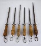 Group of 6 Antique Sharpening Steels