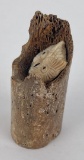 Alaskan Eskimo Fossil Oosik Owl Carving