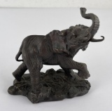 Franklin Mint African Elephant Bronze