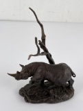 Franklin Mint Black Rhinoceros Bronze