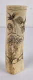 Chinese Carved Bone Vase