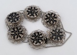Sterling Silver Taxco Mexico Link Bracelet