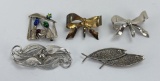 Collection of Sterling Silver Brooches