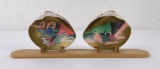 Antique Japanese Painted Clam Shells