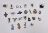 Large Group of Sterling Silver Charms