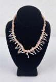 Angel Skin Branch Coral Necklace