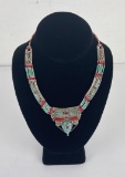 Tibetan Turquoise and Coral Necklace