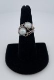 Sterling Silver Tahitian Pearl Ring